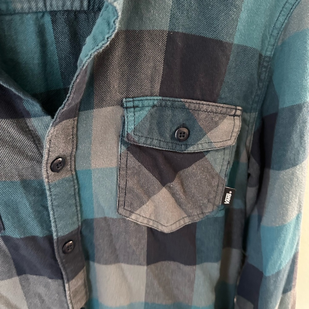 Vans Medium Button Down Flannel Shirt - image 3